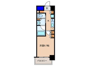 ザ・パークハビオ同心の物件間取画像